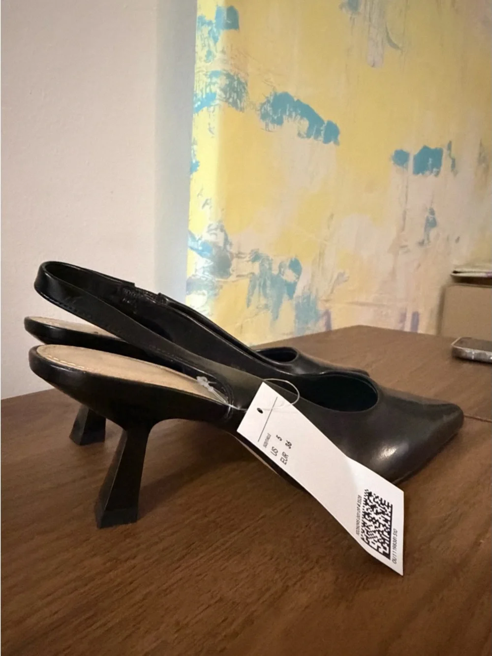 H&M Black Pointed Slingback Stiletto Pumps - Picture 5 of 5